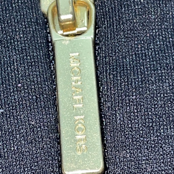 Michael Kors Women’s Cold Shoulder Short Sleeve Jacquard Dress, Black S - Picture 3 of 5